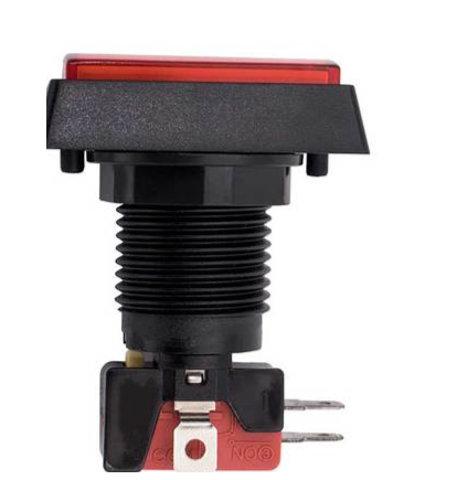 Red Push for Credit Arcade Coin Operated Game LED Push Button with Micro Switch