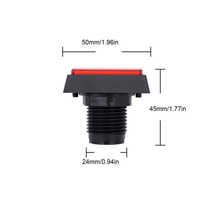 Red Push for Credit Arcade Coin Operated Game LED Push Button with Micro Switch