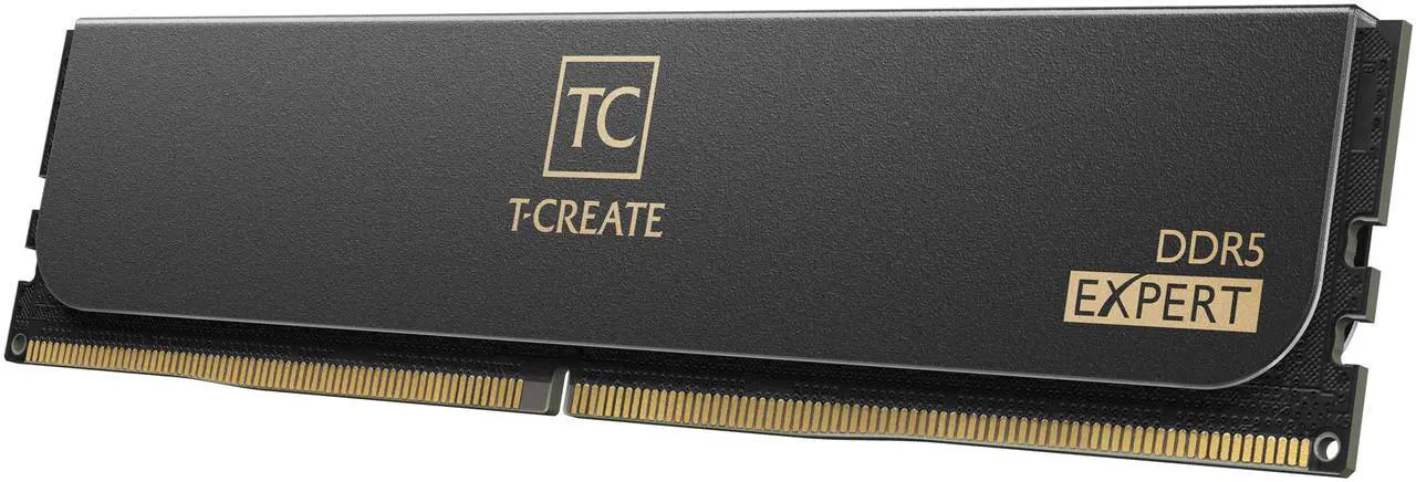 TeamGroup T-Create Expert 32GB Kit (2 x 16GB) DDR5-6000 PC5-48000 CL30 Dual Channel Desktop Memory Kit CTCED532G6000HC30DC01 - Black