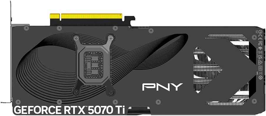 PNY NVIDIA GeForce RTX 5070 Ti Overclocked Triple Fan 16GB GDDR7 PCIe 5.0 Graphics Card
