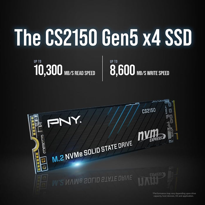 PNY CS2150 M.2 2280 1TB PCI-Express 5.0 x4 3D NAND Internal Solid State Drive (SSD) M280CS2150-1TB-TB