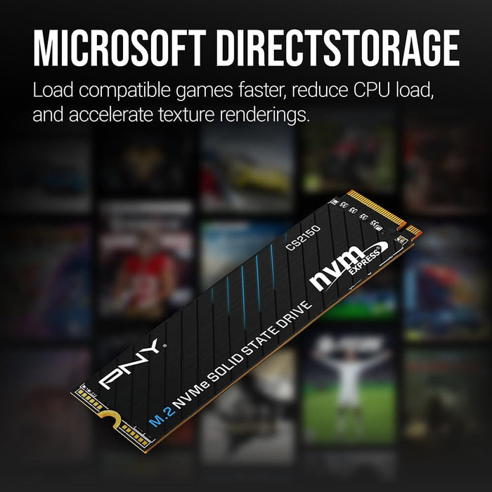 PNY CS2150 M.2 2280 1TB PCI-Express 5.0 x4 3D NAND Internal Solid State Drive (SSD) M280CS2150-1TB-TB