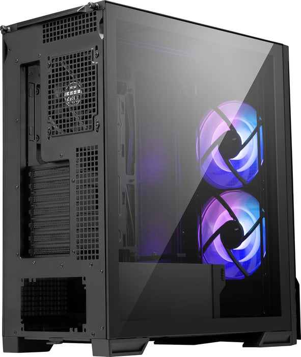 MSI MPG Velox 300R Airflow PZ - Mid-Tower Gaming PC Case - Tempered Glass Side Panel - 2 x 160 mm Dual Layer Blades Fans - Liquid Cooling Support up to 360mm Radiator - Mesh Panel for Airflow