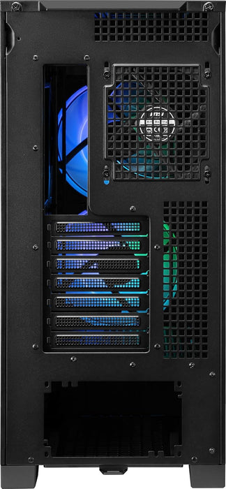 MSI MPG Velox 300R Airflow PZ - Mid-Tower Gaming PC Case - Tempered Glass Side Panel - 2 x 160 mm Dual Layer Blades Fans - Liquid Cooling Support up to 360mm Radiator - Mesh Panel for Airflow