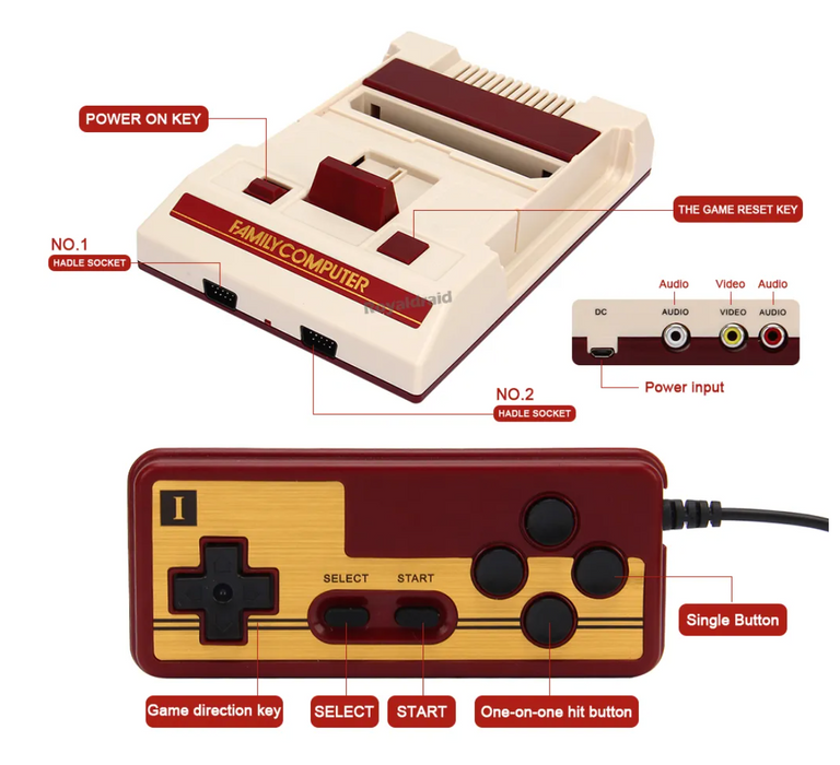 Japanese Famicom Clone - Compatible with Japanese Famicom Games