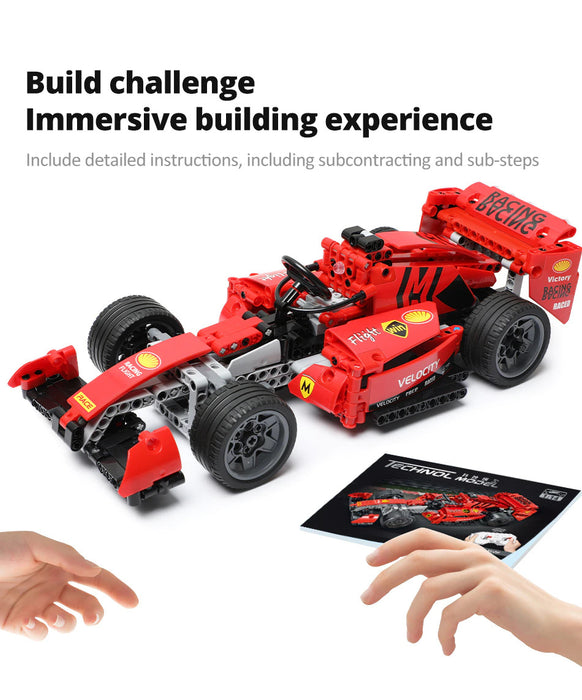New MOC Formula Technical RC Racing Car Building Blocks City Remote Control Drift Vehicle Bricks Toys For Children Boys