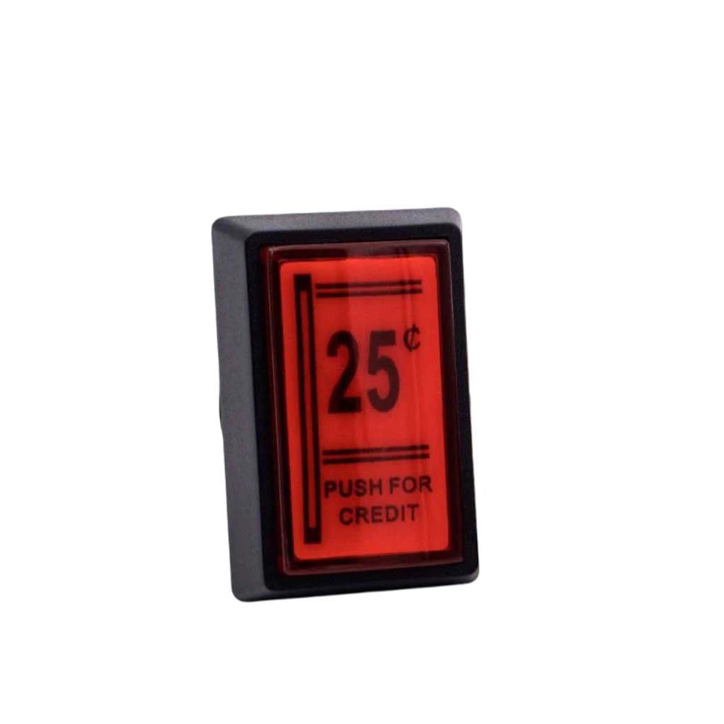 Red Push for Credit Arcade Coin Operated Game LED Push Button with Mic ...