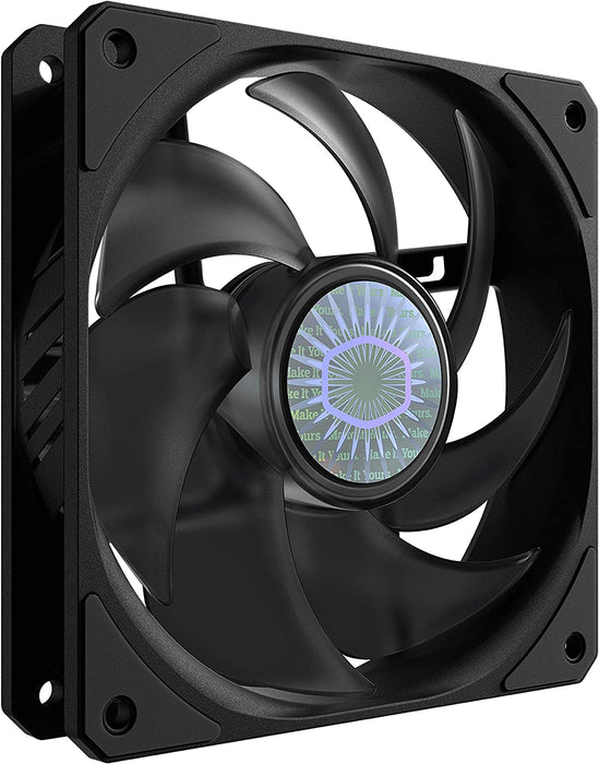 Cooler Master SickleFlow 120 Black Case & Cooling Fan - Improved Air Balance Blades, 62 CFM, 2.5 mmH2O, 8 to 27 dBA - Black